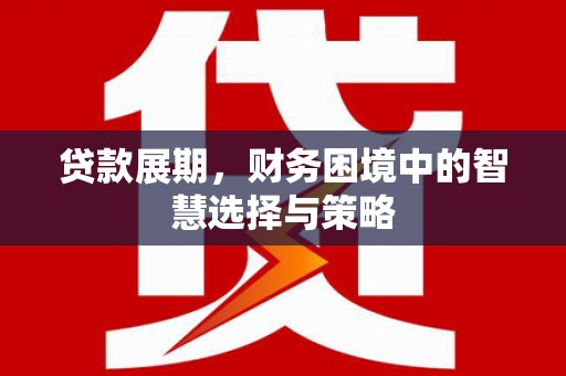上甘岭贷款展期，财务困境中的智慧选择与策略