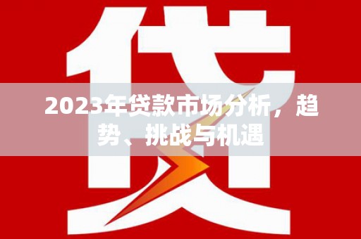 上甘岭2023年贷款市场分析，趋势、挑战与机遇