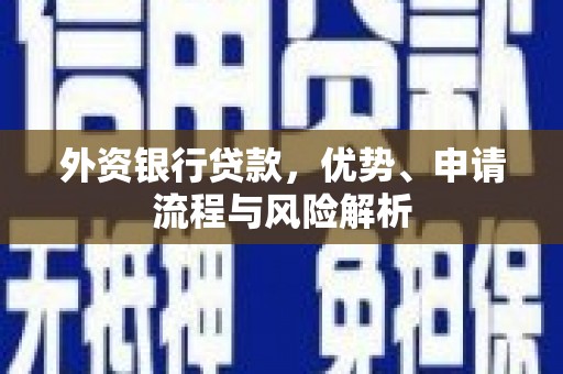 上甘岭外资银行贷款，优势、申请流程与风险解析
