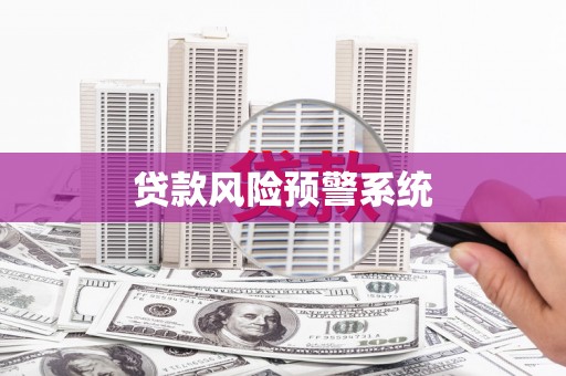 上甘岭贷款风险预警系统