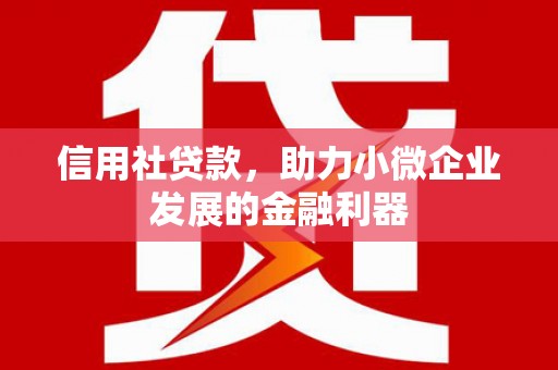 上甘岭信用社贷款，助力小微企业发展的金融利器