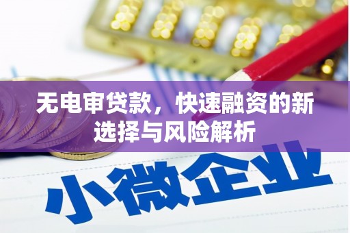 上甘岭无电审贷款，快速融资的新选择与风险解析