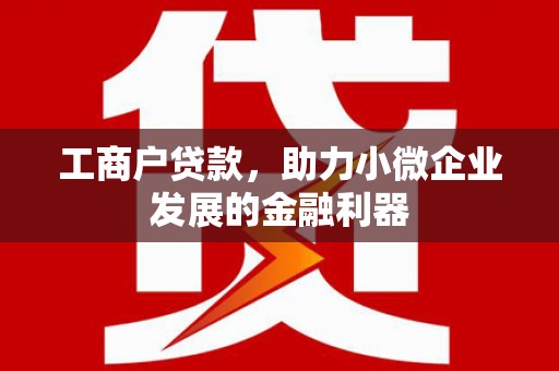 上甘岭工商户贷款，助力小微企业发展的金融利器