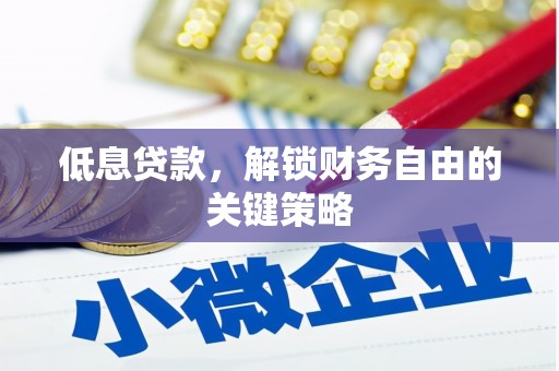 上甘岭低息贷款，解锁财务自由的关键策略