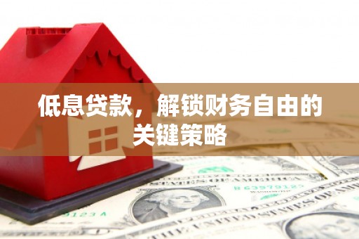 上甘岭低息贷款，解锁财务自由的关键策略