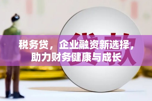 上甘岭税务贷，企业融资新选择，助力财务健康与成长